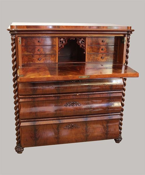 Kommodensekretär 106x100x053 Mahagoni 1845